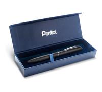 Pentel Coffret Roller Encre Gel R¿Tractable Bl2007, Corps Fin Métal Noir, Encre Noire