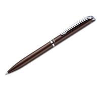 Pentel Coffret Roller Encre Gel Rétractable Bl2007, Corps Fin Métal Marron, Encre Noire