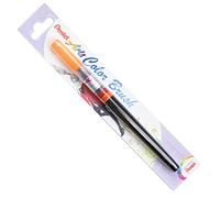 Pentel Color Brush - Pincel recargable, color naranja