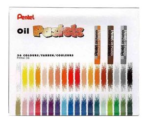 Pentel - Craie Pastelle D'huile Phn4, Étui En Plastique De 12 (Phn4-12)