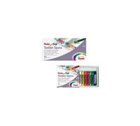 PENTEL - Craie pour tissus PTS, étui en plastique de 7 (PTS-7)couleurs: blanc, jaune, orange, rouge, vert, bleu, noir
