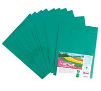 Pentel DCD64D Recycology Lot de 10 enveloppes format portrait 50% polypropylène recyclé Vert Format A4 portrait