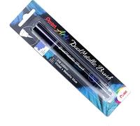 Pentel Double Métallique Pinceau Stylo Iridescent Paillettes Ink Art Dessin Fin