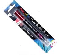 Pentel Double Métallique Pinceau Stylo Iridescent Paillettes Ink Art Dessin Fin