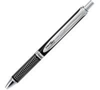 Pentel Stylo roller EnerGel Sterling BL407-AA rechargeable Pointe métal moyenne 0,7 mm Noir