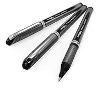 Pentel Energel BL27 Lot de 3 stylos roller à encre gel liquide Pointe en métal 0,7 mm Encre noire