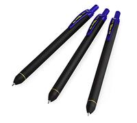 Pentel Energel BL437R1 Lot de 3 stylos roller à encre gel rétractable Pointe 0,7 mm Bleu