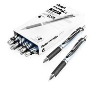 Pentel Energel BLN75 Rétractable Encre Gel à Bille Stylo - 0.5mm - Noir 12
