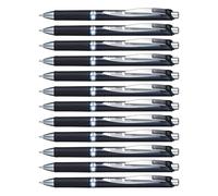 Pentel EnerGel BLP77-C Lot de 12 Rollers gel rétractable encre permanente pointe moyenne 0,7 mm Bleu