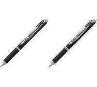 Pentel EnerGel Document BLP77-AX Roller gel, noir, largeur de trait de 0,7 mm, Mécanique d'impression, Rechargeable, étanche, Encre résistante à la lumière à l'épreuve des documents selon ISO 27668-2