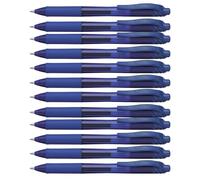 Pentel Roller gel rétractable Energel pointe 1 mm Bleu – Lot de 12