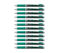 Pentel Energel Lot de 12 Stylos roller à encre gel rétractable 1 mm Vert