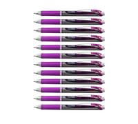Pentel Energel Lot de 12 Stylos roller à encre gel rétractable 1 mm Violet