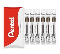 Pentel Energel Lot de 6 recharges pour stylo à pointe métallique 0,7 mm LR7 - BL77/BL57/BL37 (sépia)