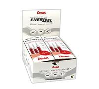 Pentel EnerGel LR7 Lot de 12 packs de 3 recharges pour stylo gel 0,7 mm Rouge