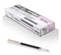 Pentel Energel LR7, Recharge pour rollers encre gel Energel pointe moyenne 0,7 mm, Lilas, Lot de 12