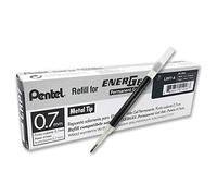 Pentel Energel LRP7-A Lot de 12 Recharges d'encre pour Roller gel permanente Noir
