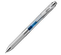 Pentel Energel Pure BLN75TL-CX Stylo à encre gel rechargeable avec pointe aiguille et mécanisme à pression Bleu Épaisseur de trait 0,25 mm