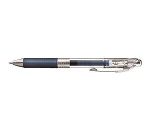 Pentel Energel Pure, Roller gel rétractable BL77TLE, Pointe moyenne 0,7 mm, Bleu nuit, Lot de 12