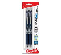 Pentel Energel RTX rétractable liquide Stylo à encre gel, Medium Ligne, pointe en métal, assortis d'encre, 8-pack (Bl77bp8 m) 0,7 mm 2 Pack bleu marine