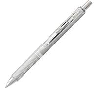 Pentel Energel Sterling BL407-A, Roller encre gel rétractable corps métal, Pointe moyenne 0,7 mm, Encre noire