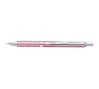 Pentel EnerGel Sterling BL407 - Roller encre gel rechargeable pointe fine 0 35 mm rose encre noire
