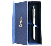 Pentel EnerGel Sterling Stylo à encre gel liquide - Épaisseur de trait : 0,35 mm - Diamètre de la bille : 0,7 mm - Couleur d'écriture : argenté - Boîte cadeau