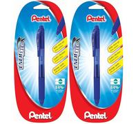 Pentel Energel X BL107, Blister de 1 Roller encre gel rétractable, Pointe moyenne 0,7 mm, Bleu (Lot de 2)