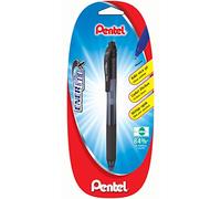 Pentel Energel X BL107, Blister de 1 Roller encre gel rétractable, Pointe moyenne 0,7 mm, Noir