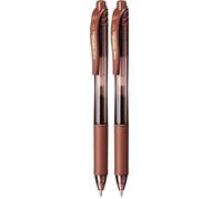 Pentel Energel x BL107-EX Stylo à Encre gel Marron (Lot de 2)