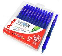 Pentel Energel X BL107 Rétractable Bille Stylos - 0.7mm - Bleu - Portefeuille De