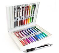 Pentel EnerGel XM BL77 Stylo à encre gel liquide rétractable - 0,7 mm - 54 % recyclé - Gamme complète de 20 couleurs dans un coffret cadeau - Encre rechargeable à séchage rapide pour bureau et cadeaux