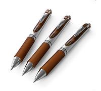 Pentel EnerGel XM BL77 Stylo à encre gel liquide rétractable - 0,7 mm - 54 % recyclé - Lot de 3 - Marron