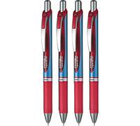 Pentel Energel XM Click BLN75 0,5 mm Rouge pochon 4 pièce(s)