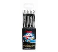 Pentel Energel Xm Klick - Roller - Noir - Encre Gel - 0.7 Mm - Pack De 4