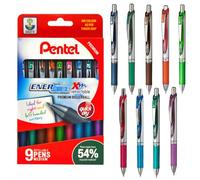 Pentel Energel XM YBL77/ALTMIX9 0,7 mm Pochette rétractable 9 couleurs