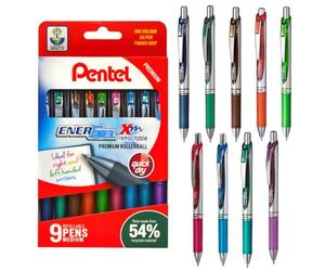 Pentel Energel XM YBL77/ALTMIX9 0,7 mm Pochette rétractable 9 couleurs