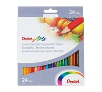 Pentel - Etui de 24 crayons de couleur - Couleurs assorties