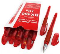 Pentel - Feel-It! - Stylo à bille ergonomique 1,0 mm - BX490 - Boîte de 12 - Rouge
