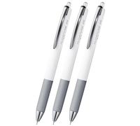 Pentel Flowtune Lot de 3 stylos à bille à base d'huile Noir 0,5 mm