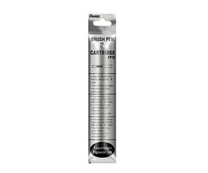 Pentel FP10-NO Lot de 12 Sachets de 4 cartouches FP10 pour Pinceau GFKPN Gris
