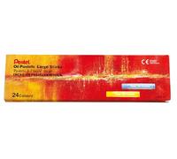 Pentel Boite de 24 Pastels à l'huile perfection 10 mm Couleurs assorties