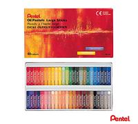 Pentel GH-48 Boite de 48 Pastels à l'huile perfection 10 mm Couleurs assorties