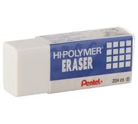 Pentel Gomme crayon plomb - Non abrasif, sans latex - 1,3 x 4,3 x 1,8 cm - 1 pièce - Blanc ZEH05