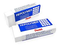 Pentel - Gommes en caoutchouc plastique Hi-Polymer Jumbo - Blanc (2)