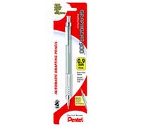 Pentel Graph Gear 500 Crayon à dessin automatique, 0,9 mm, barillet gris, (PG529BP) Pentel