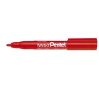 Pentel Marqueur permanent GREEN-LABEL NN50 – pointe conique – rouge