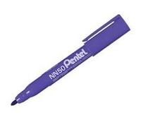 Pentel NN50/C-BL NN50 Marqueur permanent Pointe ogive Corps plastique Bleu Lot de 12