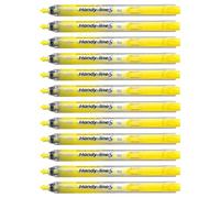 Pentel Handyline Surligneur rétractable Jaune Lot de 12