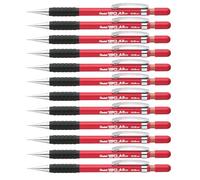 Pentel Hi-Graph Lot de 12 Porte-mines 0,3 mm avec Canon fixe 4 mm Rouge